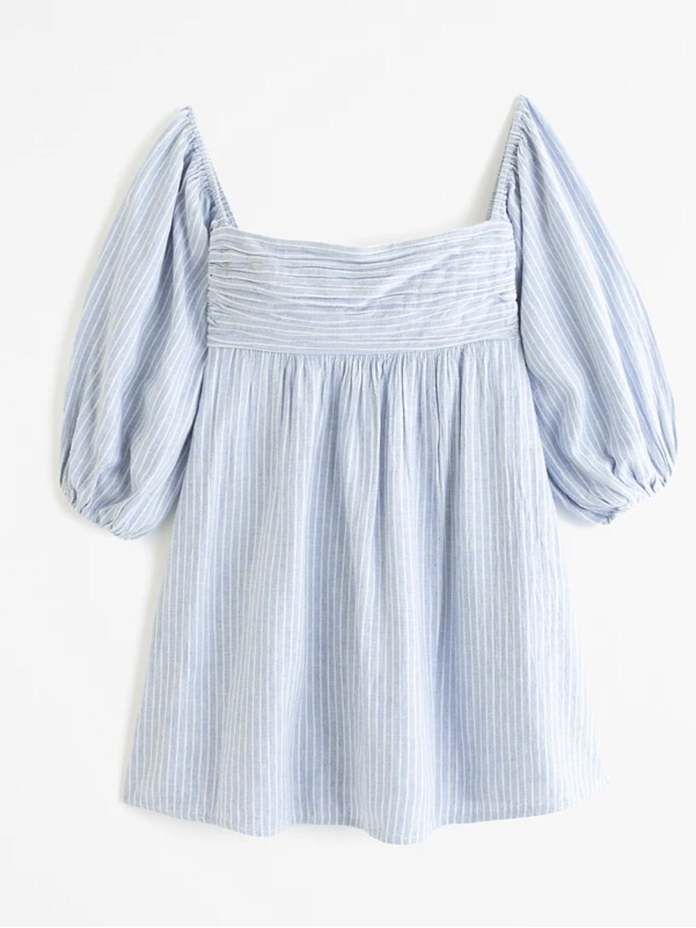 Abercrombie Fitch Womens Poplin Puff Sleeve Mini Dress Emerson Size Medium T